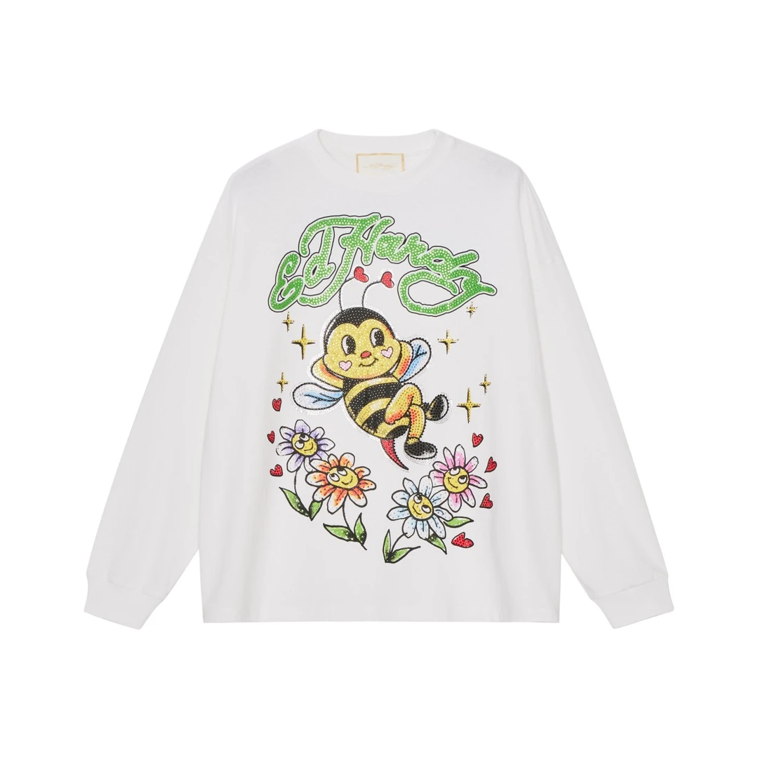 Ed Hardy/埃德哈迪萌宠系列小蜜蜂长袖T恤E1QAW323