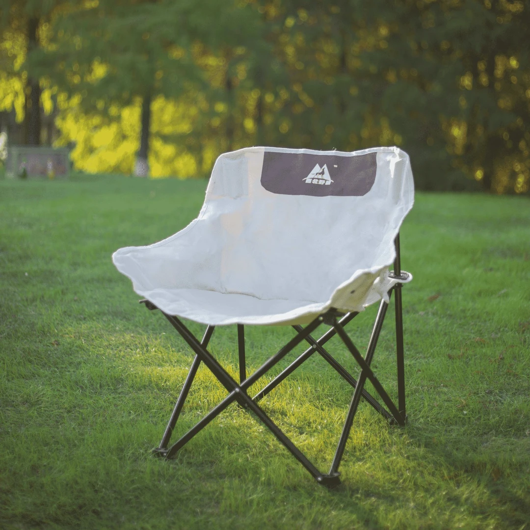 便携折叠月亮椅居家阳台庭院户外沙滩椅钓鱼椅野餐椅舒适稳固