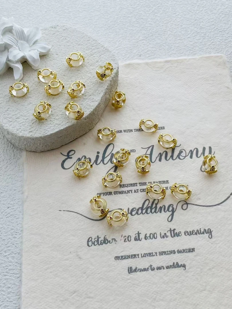 白水平安扣贴片 BS284 多样性发其一/1个