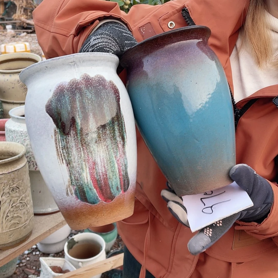 红陶王嫂花盆0218-975