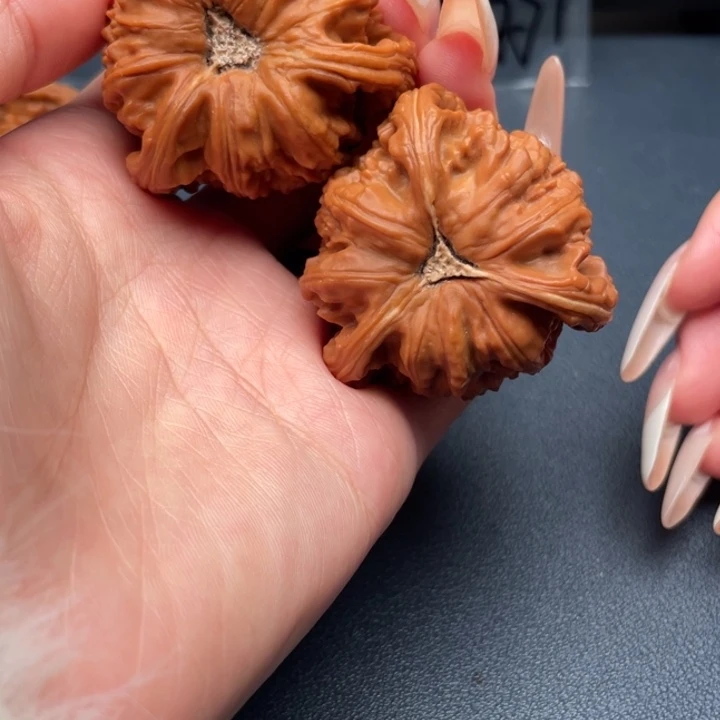 V***)吊坠文玩核桃白狮子