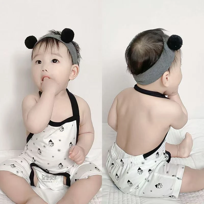 肚兜婴儿护肚夏季纯棉护肚围宝宝防着凉连腿新生儿夏天男宝薄款