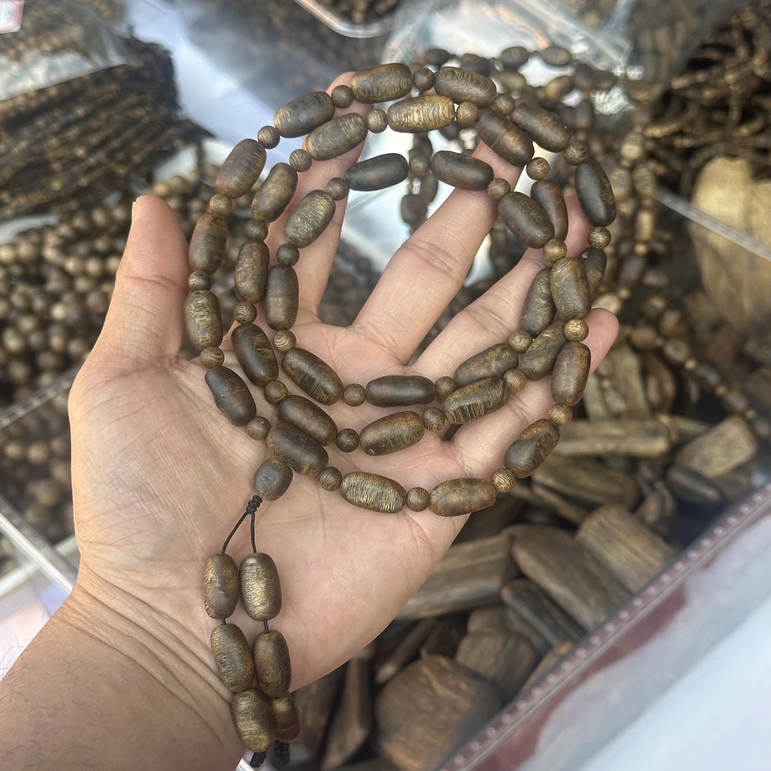 九分沉-海南糖结随形沉香长串-DGZY014