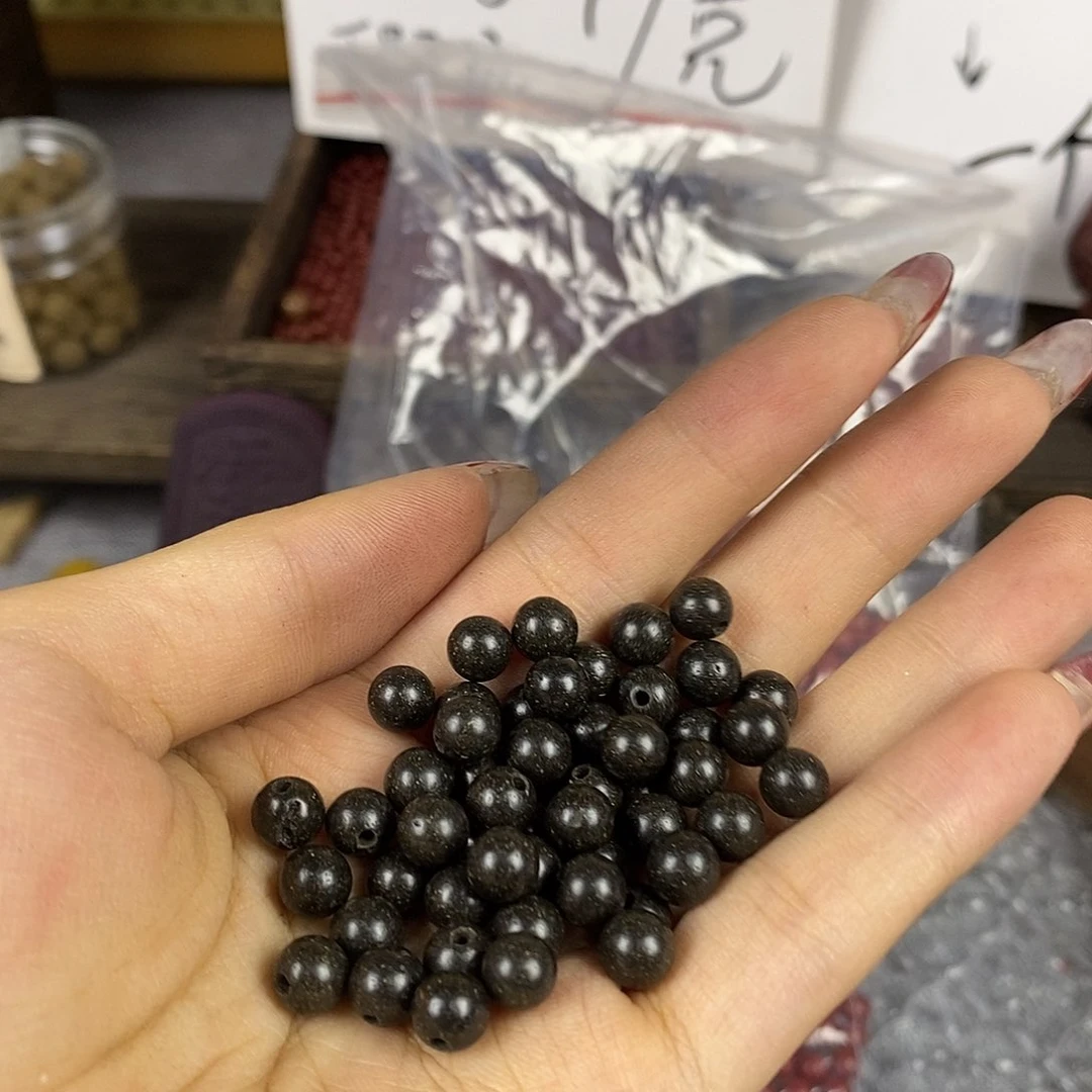 泥塑1.2黑美人瑕疵珠90g