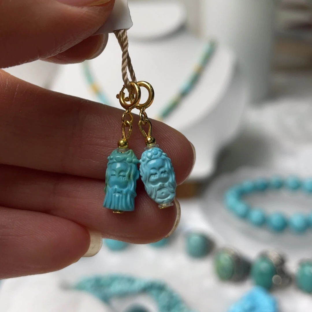 绿松石未镶嵌配饰