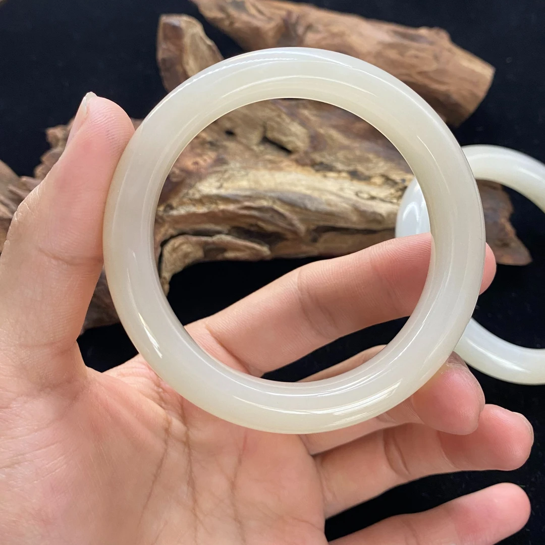 和田玉手镯【小北质检】ZJSY01XZ11多样性发一