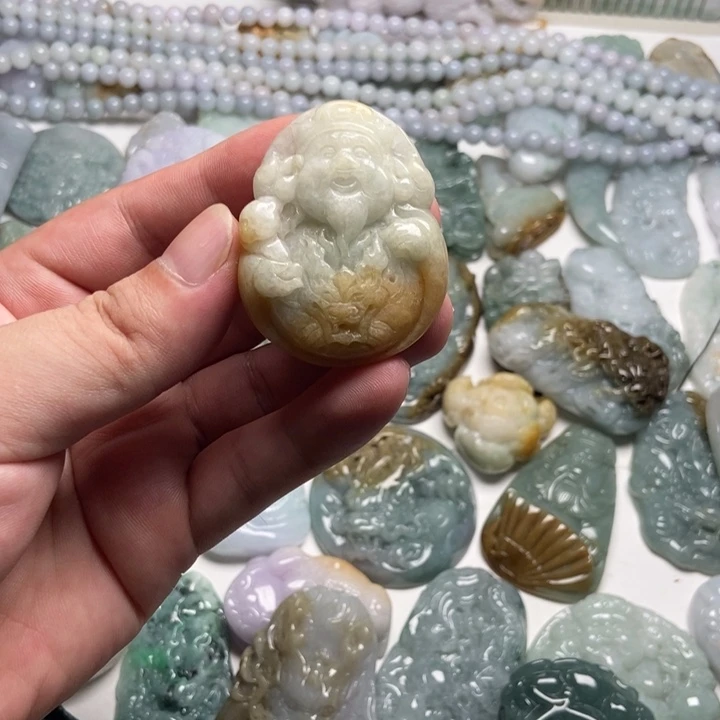 颈饰未镶嵌翡翠财爷68