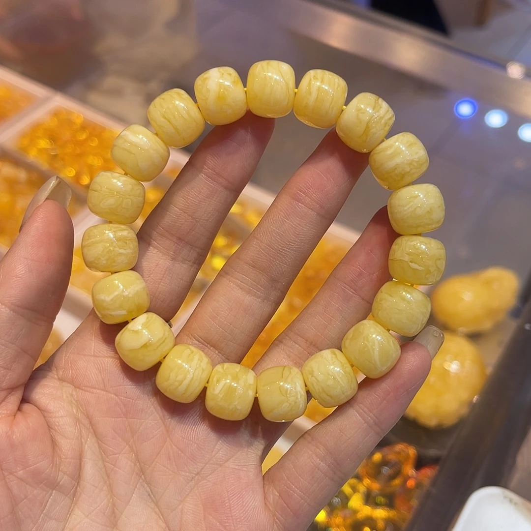 未镶嵌琥珀手链蜜蜡手串13.3