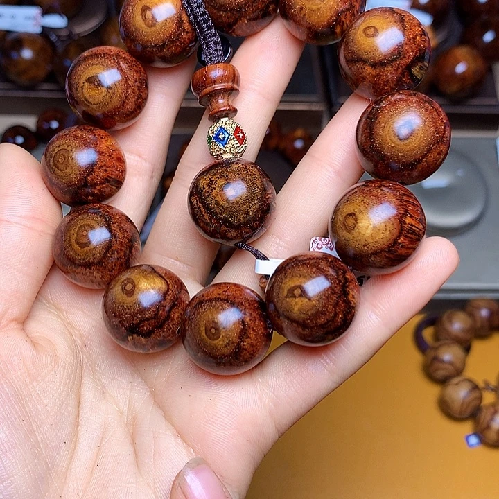 花梨木类手串/手链黄花梨风化料老挝花梨土埋料2.0