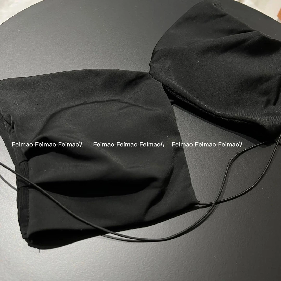 【赵小小yiamo】2222 纯色小吊带背心辣妹内衣裹胸性感上衣抹胸美背