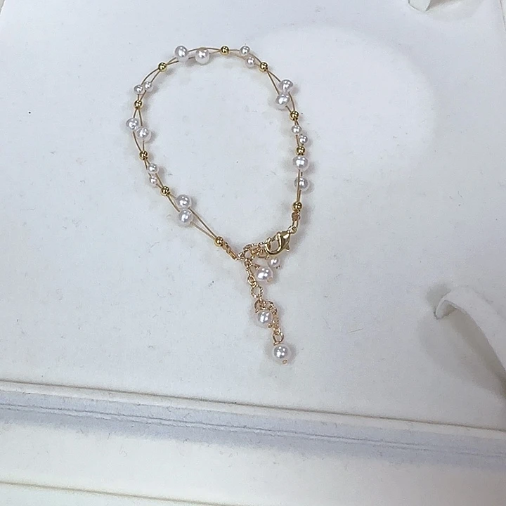 淡水珍珠手绳合金