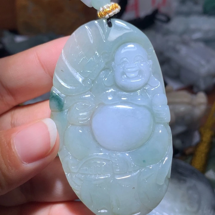 翡翠未镶嵌颈饰保真天然A货翡翠