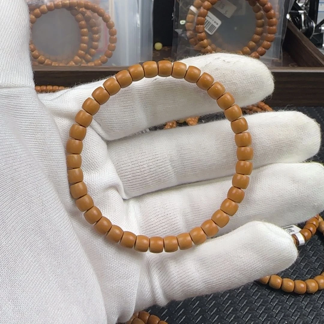 橄榄核吊坠你**想6.1mm清水直切单圈