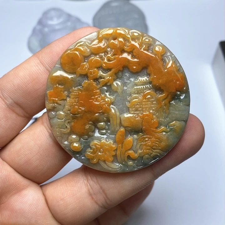 颈饰未镶嵌翡翠翡翠