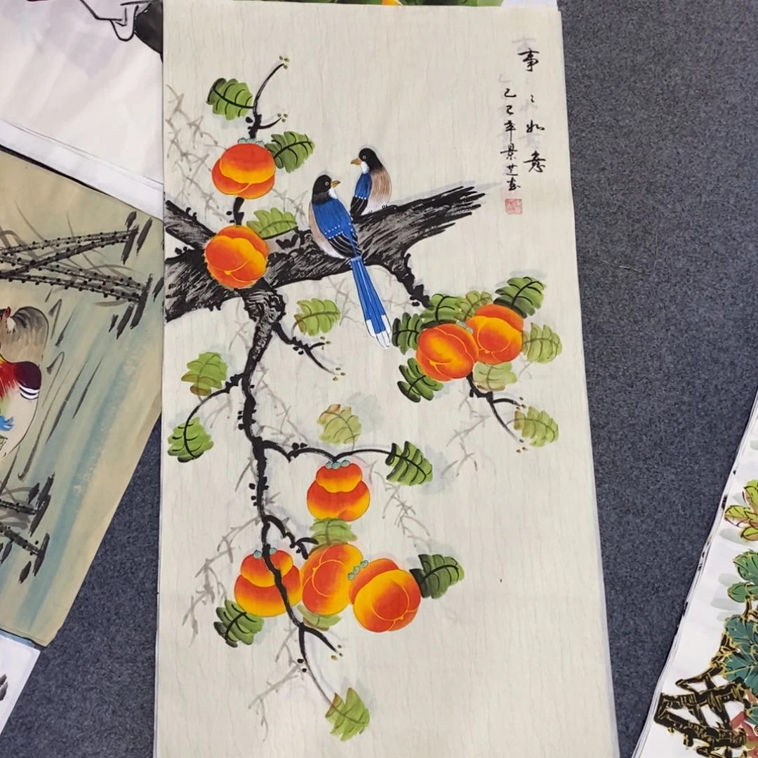 国画尺寸100✖️50三尺手绘画