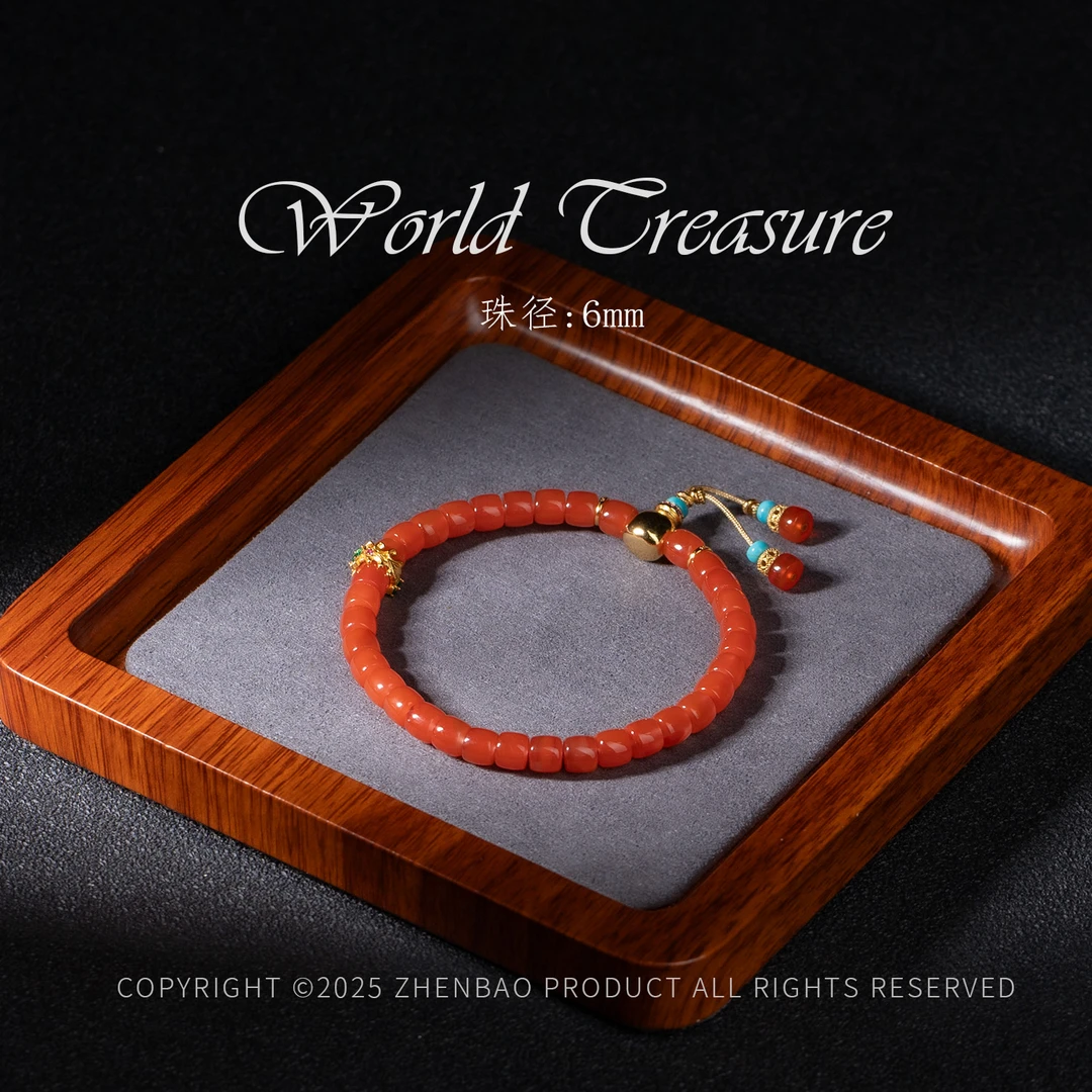 小幸运丨冰红南红直切手串/多样性发/P12186