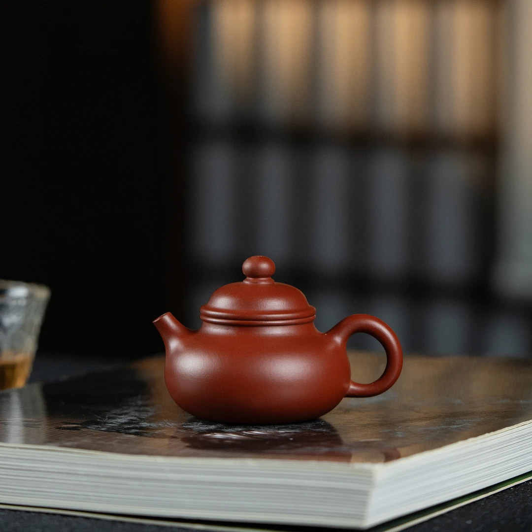 观一茶堂l小容天 原矿朱泥 约75cc 手工制 五色土系列 紫砂壶
