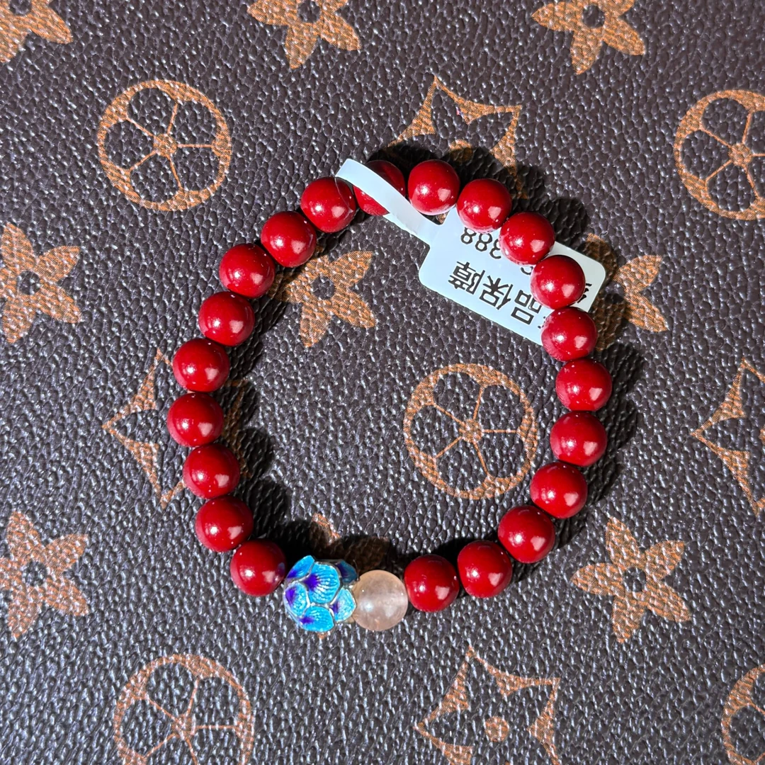 天然辰砂【尚古阁轩】zs好运莲莲一点蓝