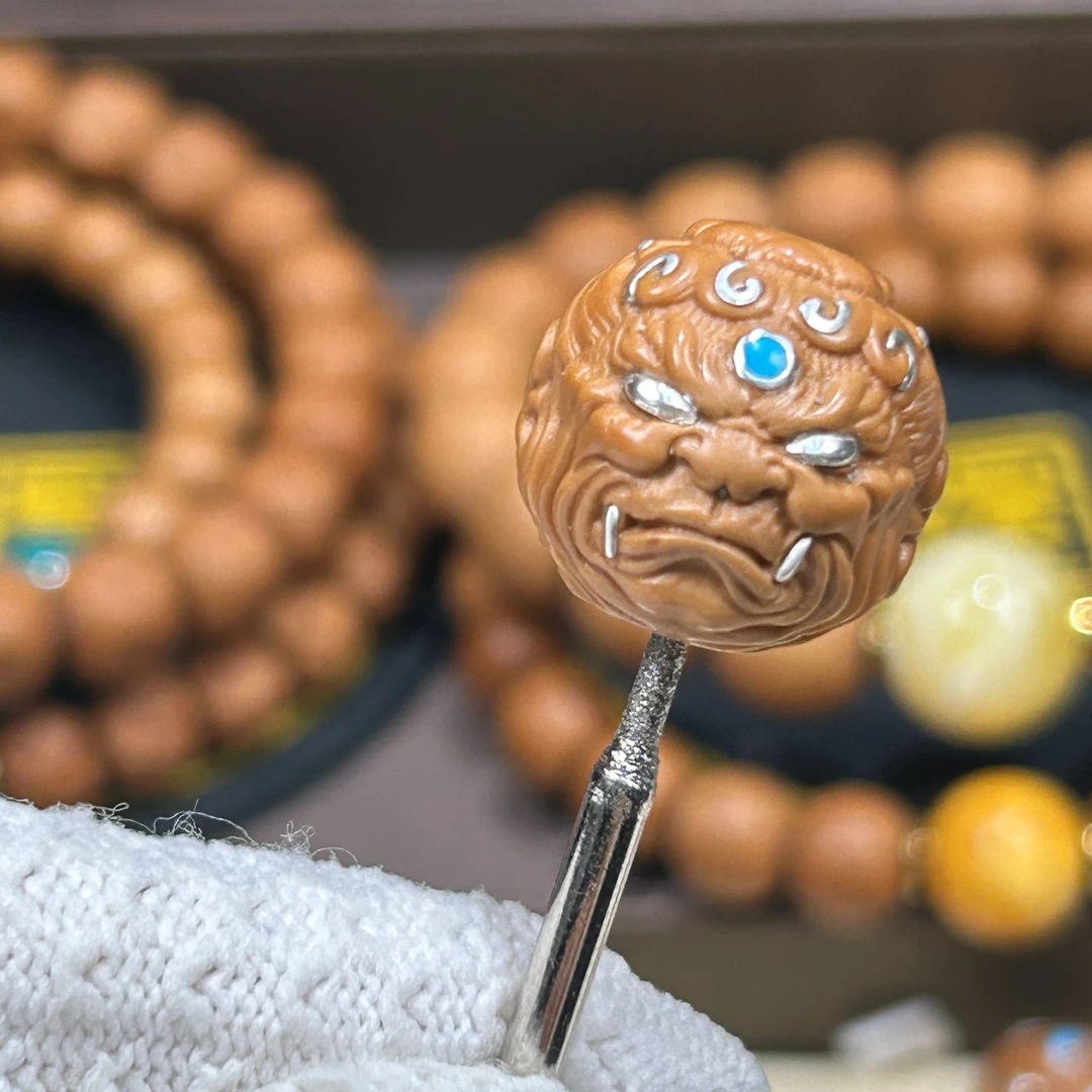 【不动明王】999精工镶嵌单颗雕刻