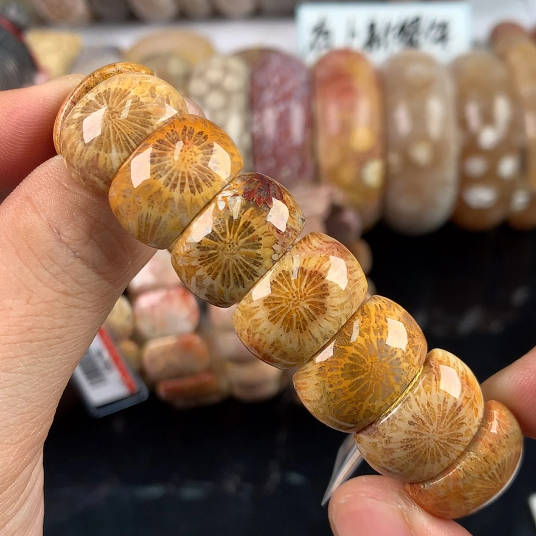 【闪购商品】硅化珊瑚（珊瑚玉）手镯未镶嵌（51号）精品！