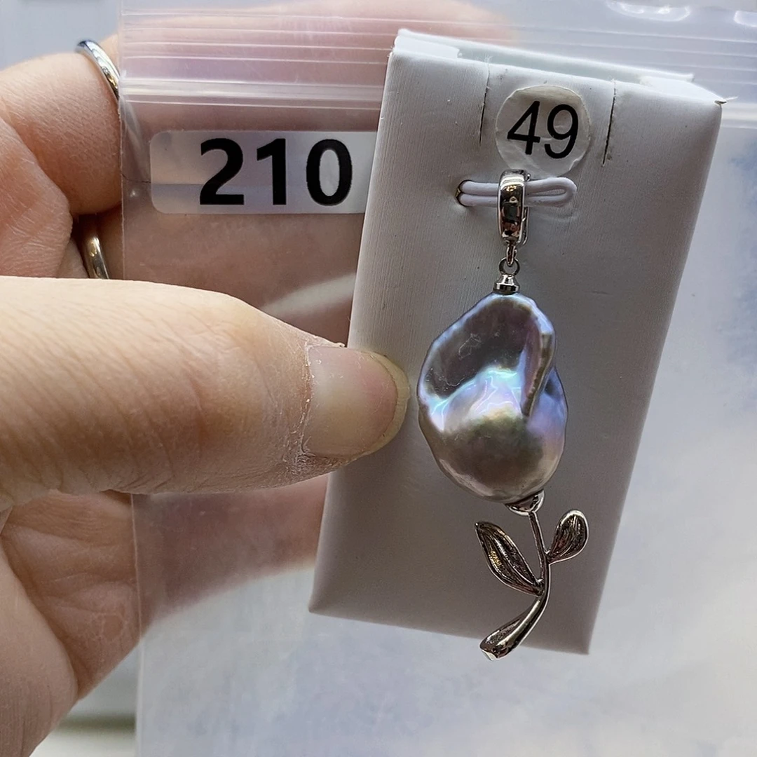 颈饰合金淡水珍珠