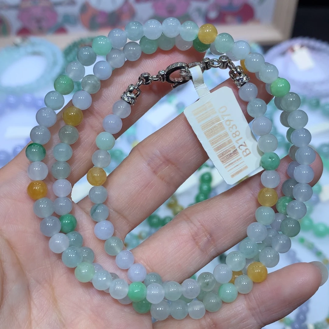 翡翠未镶嵌手链天然