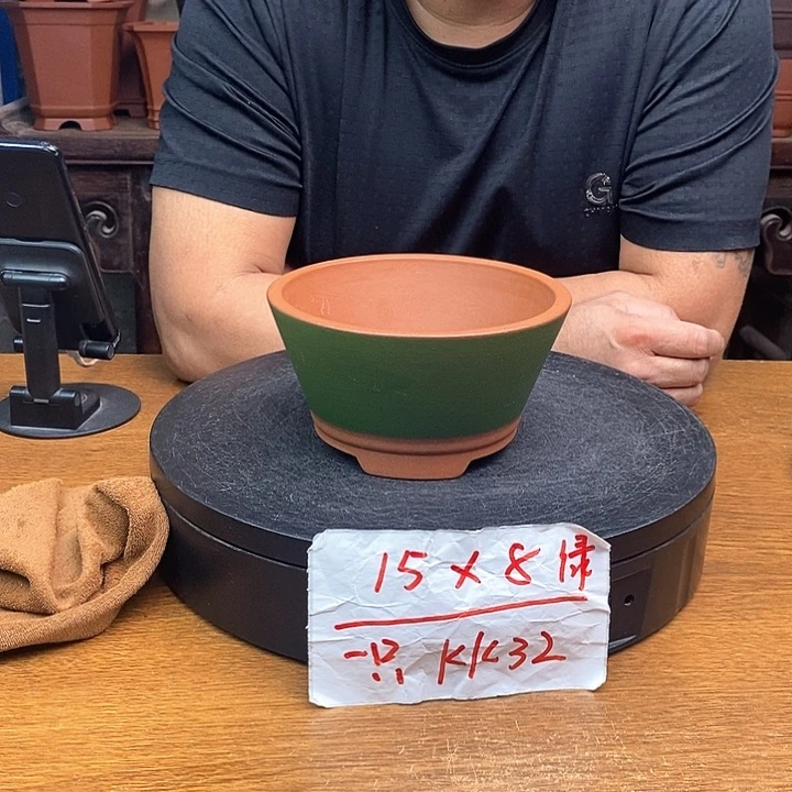 紫砂花盆货号一只KK32