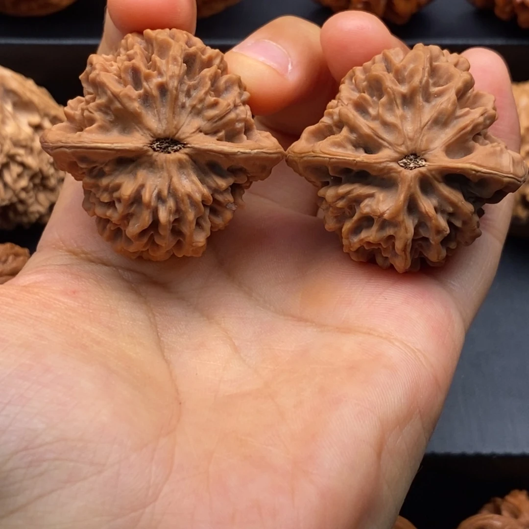 文玩核桃把件李****了秦岭文玩核桃