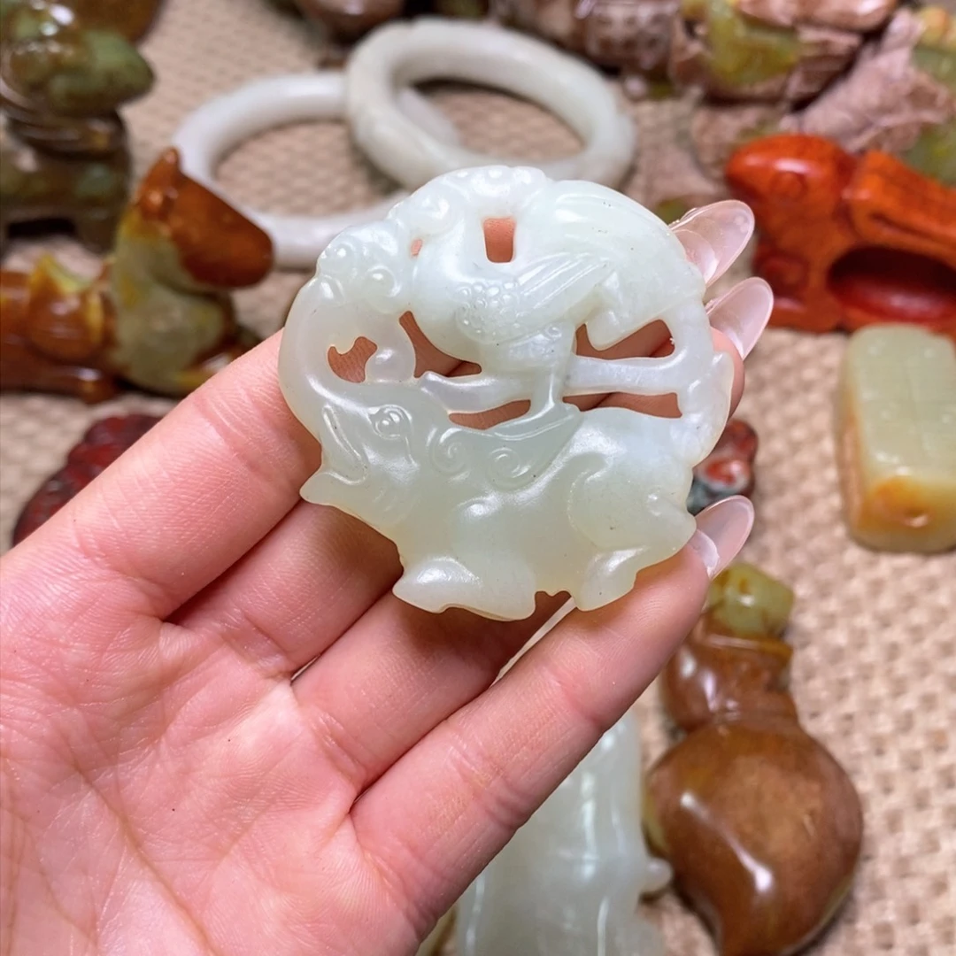 白玉菩提吊坠白玉菩提白玉菩提摆件