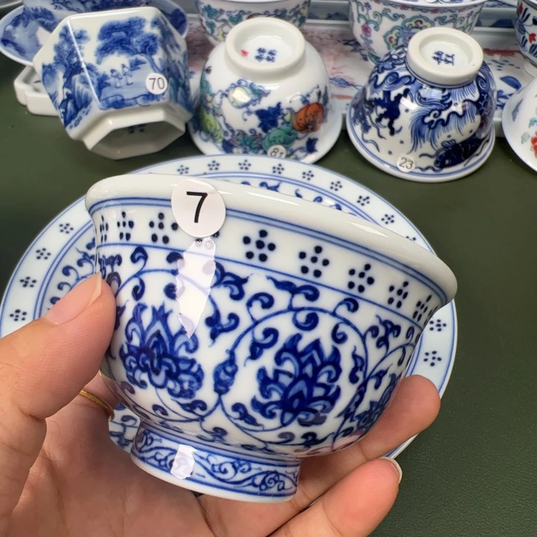 景德镇纯手工纯手绘茶具木木7