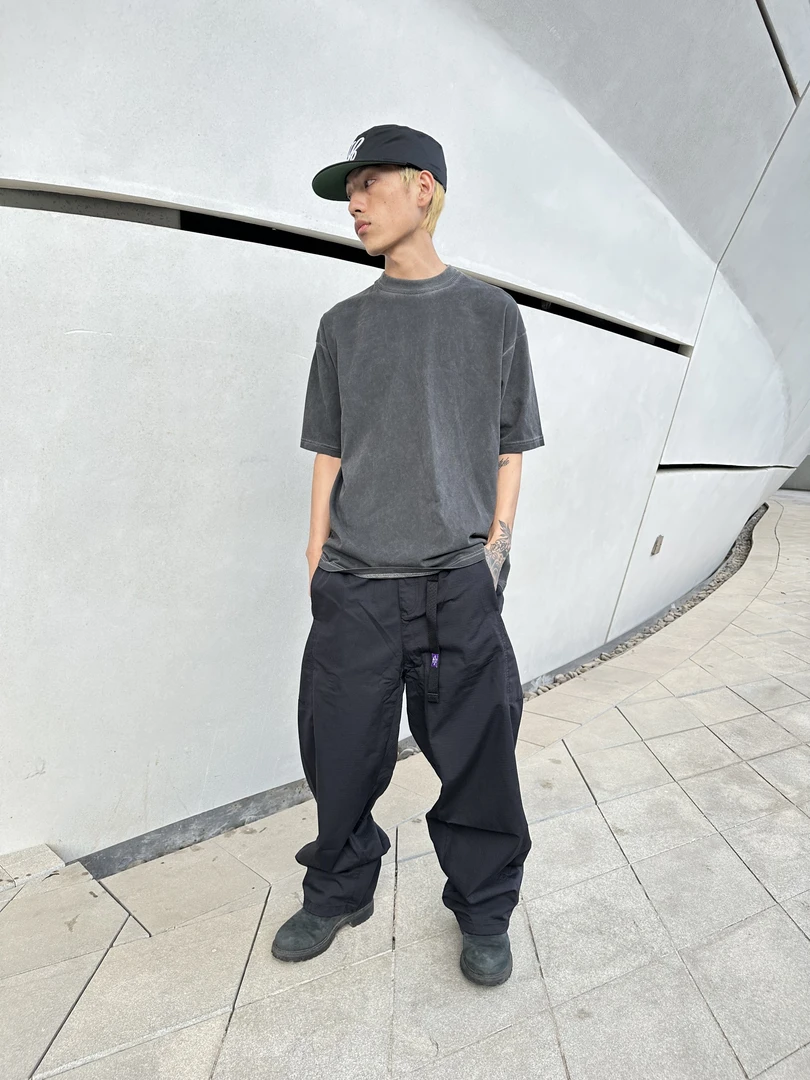 7031日系复古潮流休闲西装裤男阔腿裤百搭男生长裤子休闲裤男士