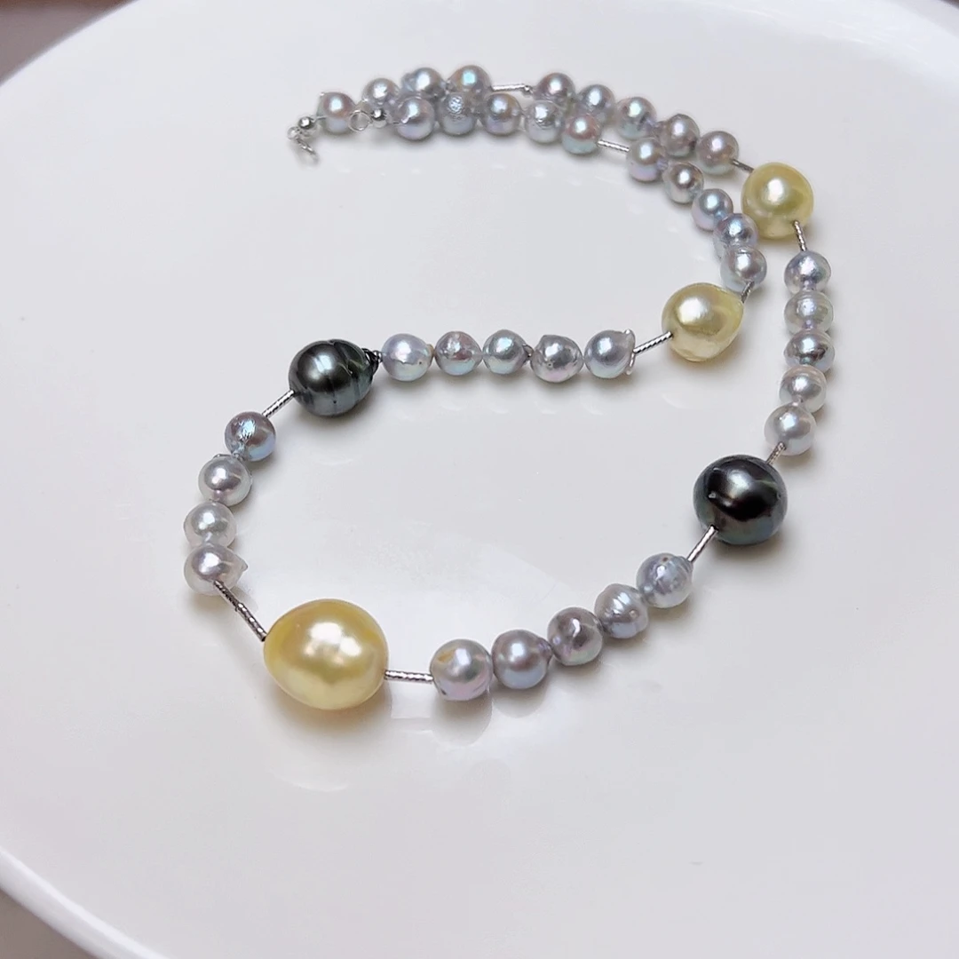 海水珍珠颈饰18K金镶嵌