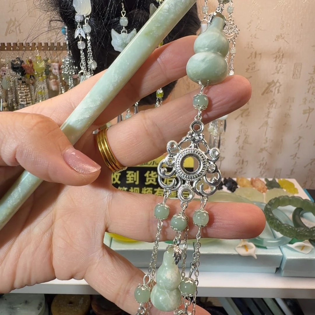未镶嵌岫玉发簪福利款