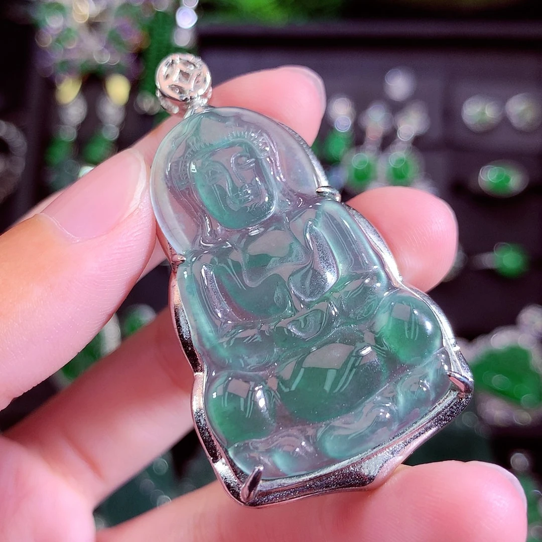 颈饰未镶嵌翡翠天然