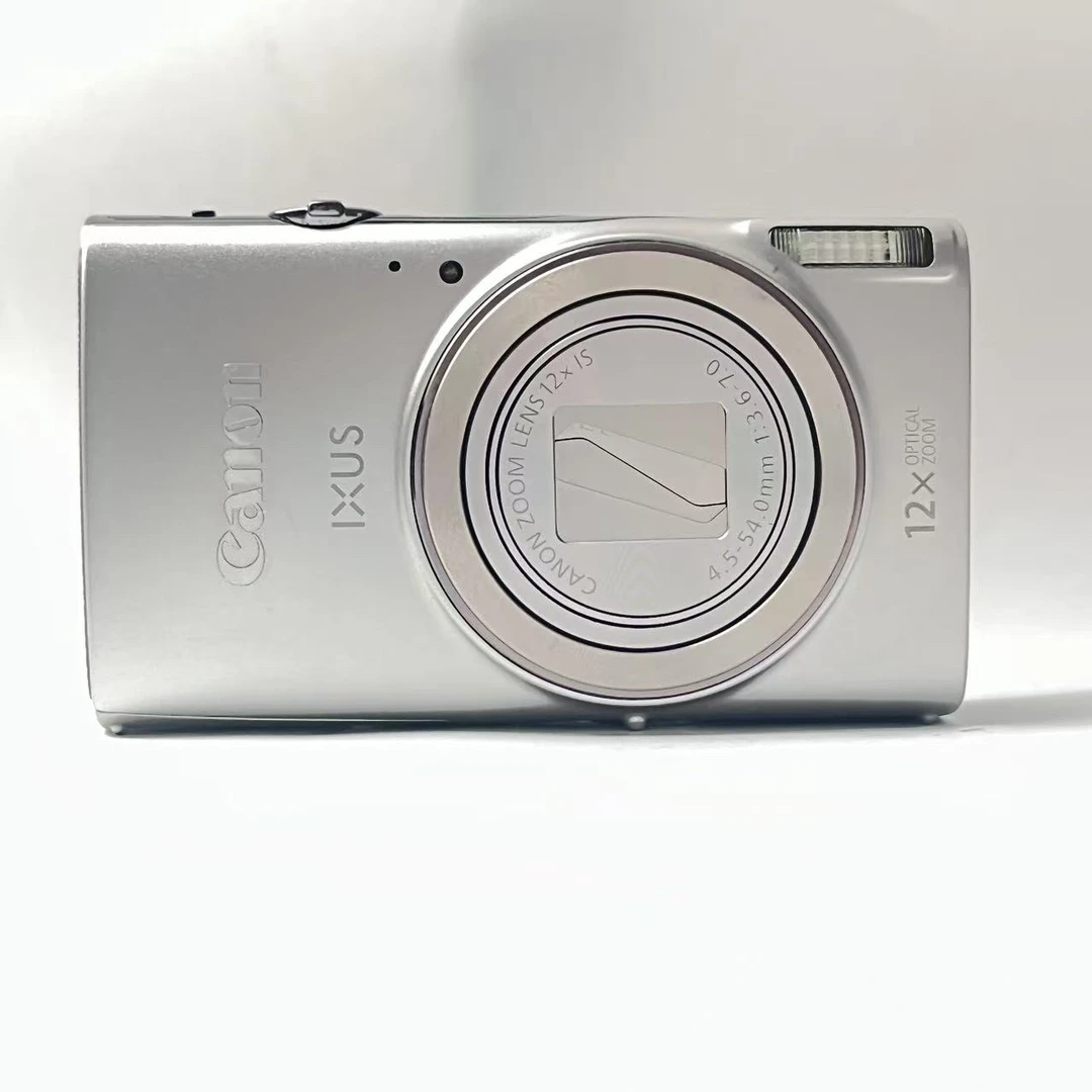95新 Canon/佳能 ixus285轻奢银2020万像素12倍变焦ccd数码相机