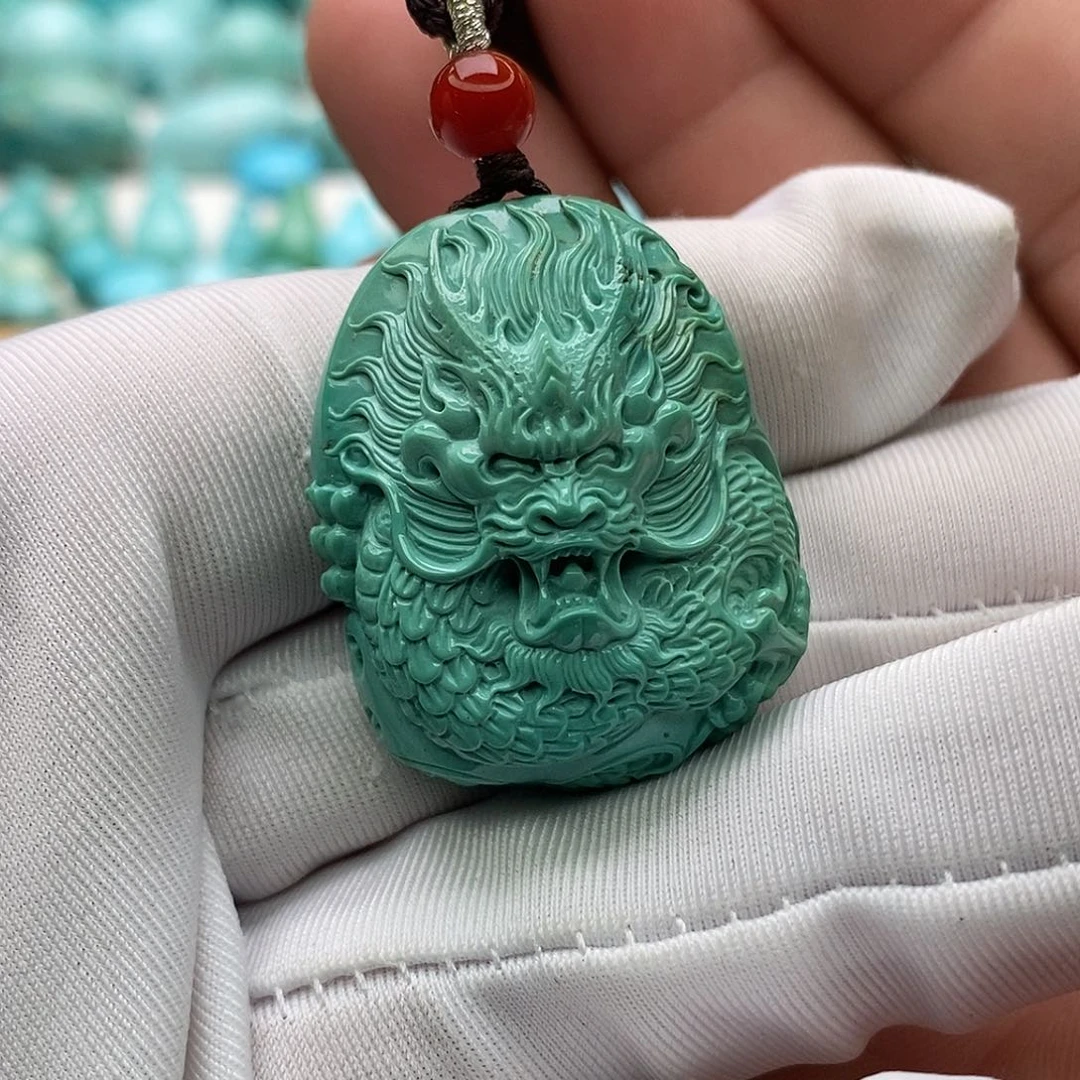 绿松石未镶嵌湖北十堰市原矿绿松石