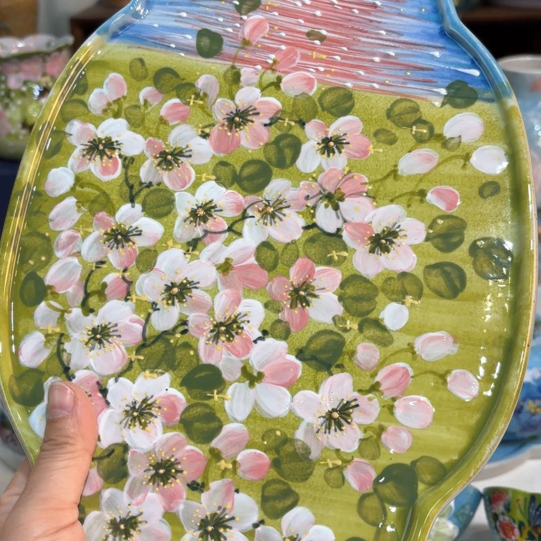 景德镇手绘高温釉下彩陶瓷茶具
