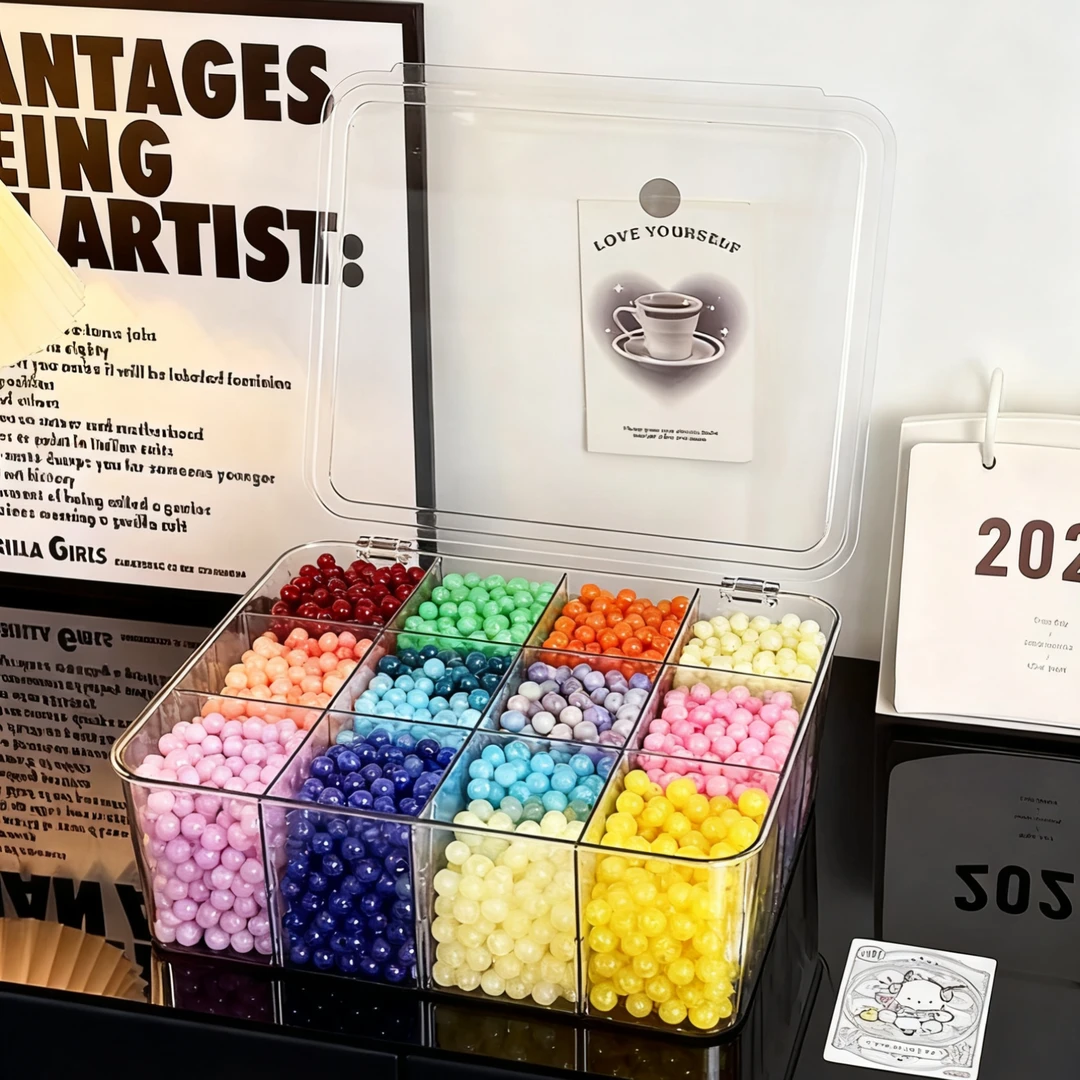 串珠收纳盒手工diy材料米珠手饰品首饰九宫多格琉璃散珠分类分格