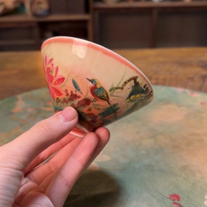 柴烧纯手工手绘陶瓷