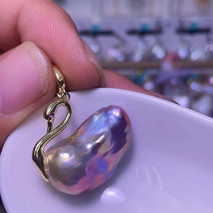 颈饰合金淡水珍珠30