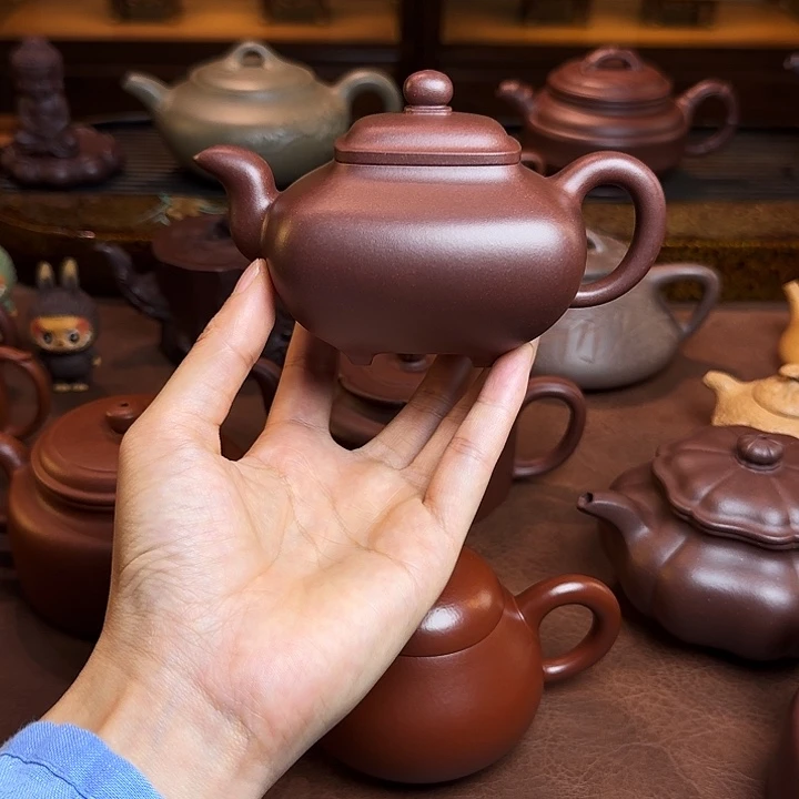 *****茶壶紫砂传炉壶，底槽清