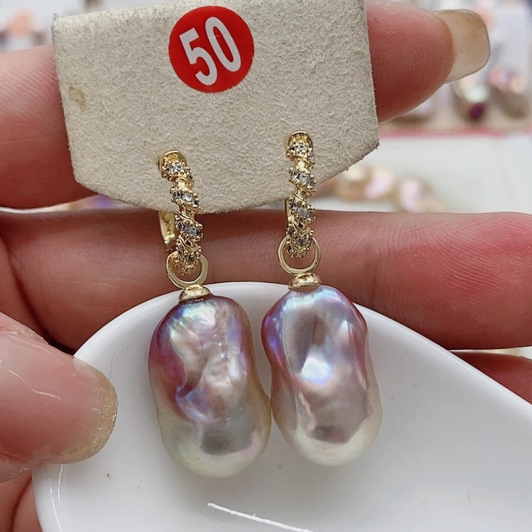 【闪购商品】淡水珍珠耳饰银S925镶嵌