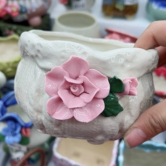 红陶多肉绿植陶瓷花盆