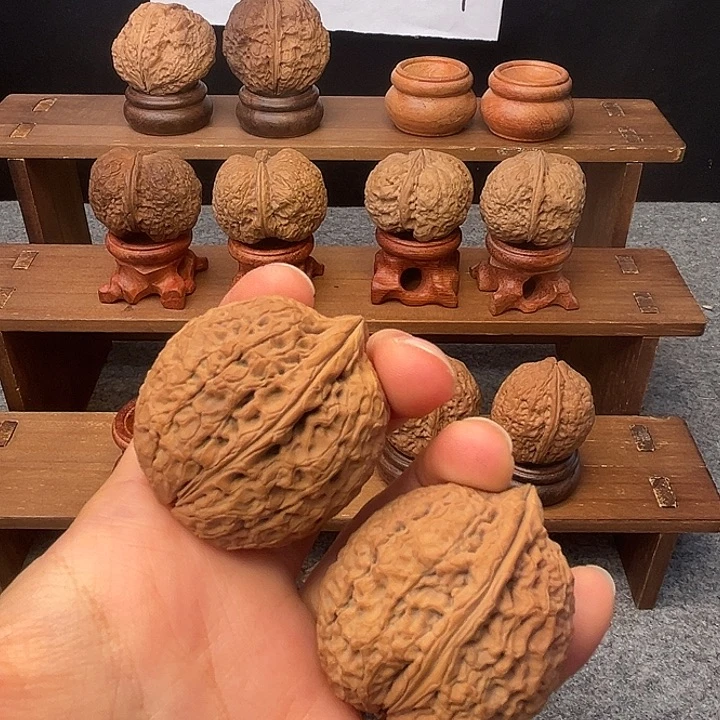 文玩核桃吊坠z粗筋罗汉头40mm