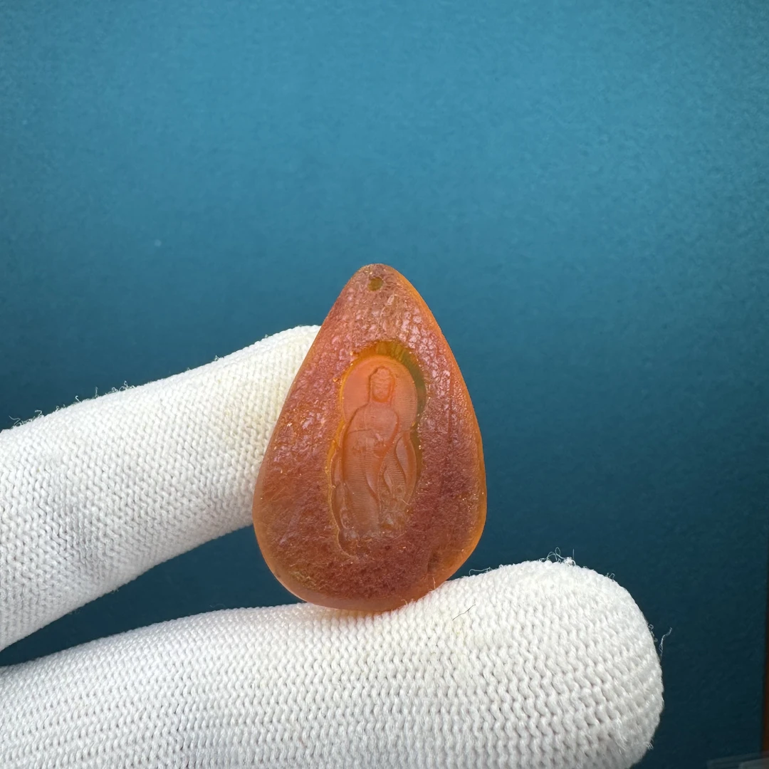 D3436[瑕疵]天然原矿蜜蜡 雕刻牌22*35*8.4mm支持复检假一赔十