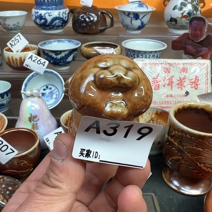 摆件A****A319景德镇手工柴烧茶宠
