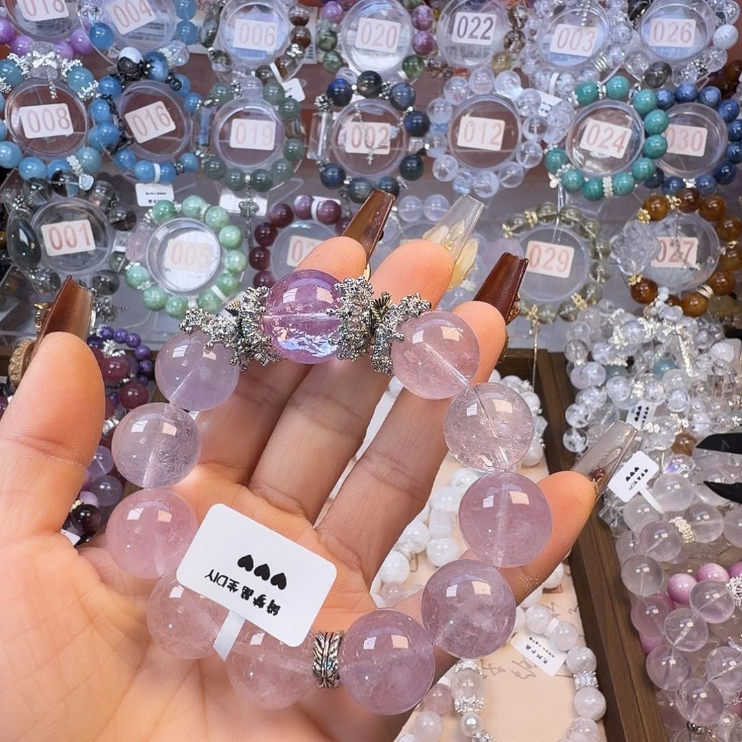 手链合金水晶紫色