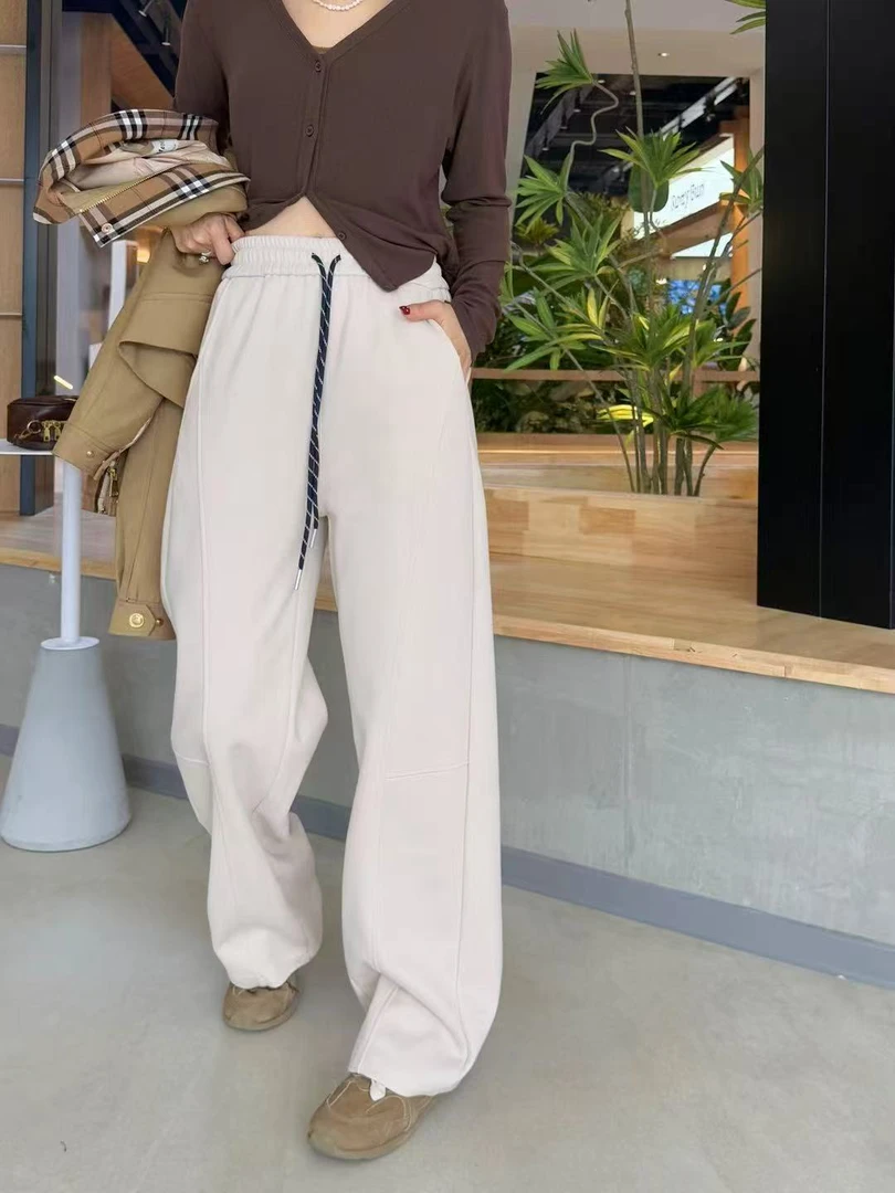 5005 春季新款女士重工拼接卫裤