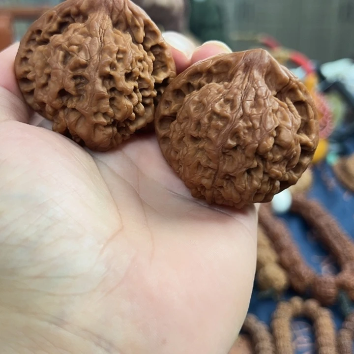 不***心把件金刚菩提核桃手把件