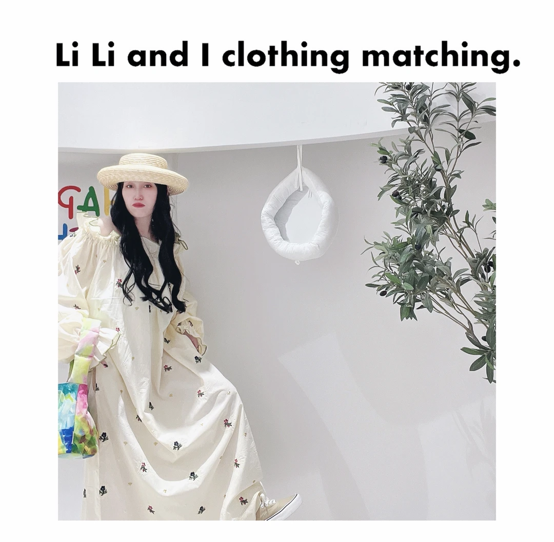 Li Li and I 「碎花的连衣裙」巴厘岛慵懒松弛度假风海边长款连衣裙